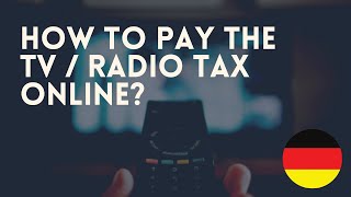 Pay TV Radio Tax in minutes [upl. by Yonah]