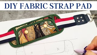 How To Make A Fabric Shoulder Strap Pad In Any Size  Pattern Drafting Tutorial [upl. by Nahum]