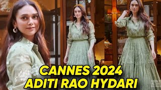 Aditi Rao Hydari Cannes 2024 Aishwarya Rai Kiara advani Reached France for Cannes 2024 [upl. by Schriever8]