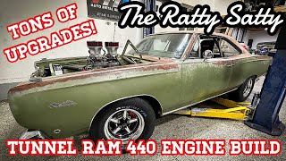 Abandoned 1968 Plymouth Satellite  The Ratty Satty  Tunnel Ram 440 Big Block Engine Build [upl. by Truman]