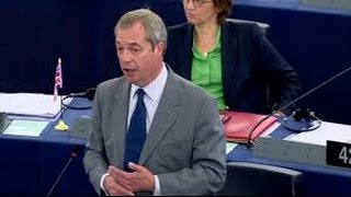 Nigel Farage EU Parliament declaring war on Brexit talks [upl. by Almita]