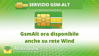 SIM PER ANTIFURTO GsmAlt ora è disponibile anche su rete Wind Tre [upl. by Urana]