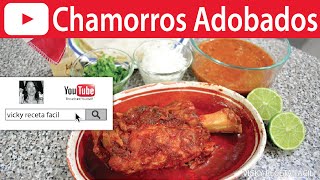 CHAMORROS DE PUERCO ADOBADOS  VickyRecetaFacil [upl. by Norrabal998]