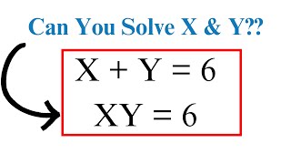 Can you solve this Math Olympiad Simultaneous Equations For X amp Y  Algebra Solutions [upl. by Mashe44]