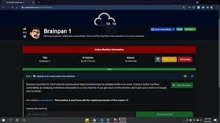 TryHackMe Brainpan Part 1 [upl. by Urbanus970]