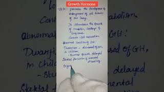 Endocrinology  Growth Hormone growthhormone endocrinology shorts viral neet [upl. by Ihab]