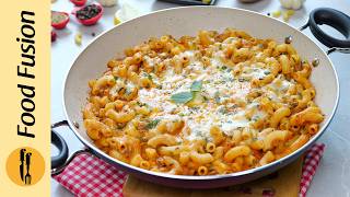 Easy Cheesy Tomato Pasta Recipe by Food Fusion [upl. by Phylys]