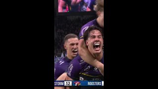 CHAMPAGNE RUGBY LEAGUE INCREDIBLE 🍾 NRLFinals 9WWOS NRL NRLStormRoosters [upl. by Eenram]