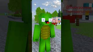 Mikey Girl Team VS JJsis Team Sorry Kiss Battle  Baby zombie minecraft shorts [upl. by Hujsak]