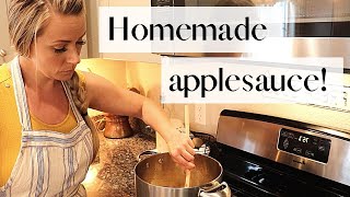 Easy Homemade Applesauce 🍎  Healthy Only 5 Ingredients  Fresh Apple Recipes [upl. by Nylzor]