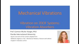 Narrated lecture CH 5 Part 5 Vibration Absorber v2 [upl. by Barret55]