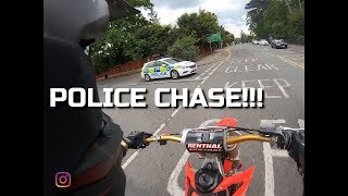 POLICE CHASE A DIRTBIKE  BIKE LIFE UK [upl. by Nylidnarb]