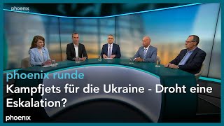 phoenixRunde Kampfjets für die Ukraine  Droht eine Eskalation [upl. by Crescen]