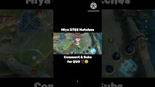 Miya 3755 Matches  ML Season 34 mobilelegends shortgamehighlights [upl. by Bubb966]