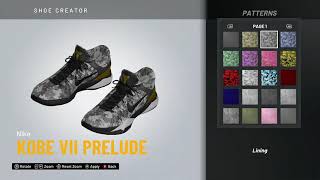 NBA 2K20 Shoe Creator  Nike Kobe 7 quotPreludequot [upl. by Dygert]