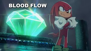 SONIC KARAOKE SING ALONG Sonic Frontiers  Blood flow  Knuckles Mvt Gaby Borro [upl. by Yetsirhc]