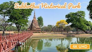 Sukhothai Historical Park  Bike tour through Thailands ANCIENT WONDERS 🏯 🇹🇭 [upl. by Weig]