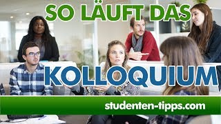 Kolloquium  Verteidigung der Bachelorarbeit und Masterarbeit  Wie läuft das ab StudentenTipps [upl. by Aylsworth]