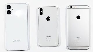 Samsung Galaxy A06 Vs Iphone 6S Plus Vs Iphone X  Speed Test amp Comparison [upl. by Esmaria607]