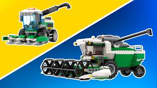 Lego Combine Harvesters Speed Build Comparison [upl. by Rains882]