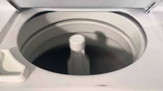 GE General Electric Spacemaker WSM2700DAWWW Washer amp Dryer Combo  Washer Spin [upl. by Ttekcirc549]