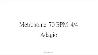 Metronome 70 BPM 44 Adagio [upl. by Garges]