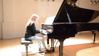 Marta Deyanova recording Rachmaninov Elegie May 2014 [upl. by Epilif539]