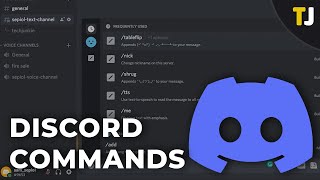 Discord Commands  A Complete List amp Guide [upl. by Eleen]