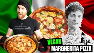 Margherita Pizza Recipe  The Vegan Zombie [upl. by Aigil]