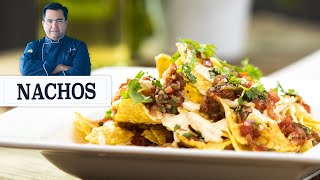 BBQ Nachos recipe  नाचोस चिप्स  Salsa amp Cheese Sauce Loaded Nachos  Chef Ajay Chopra Recipes [upl. by Emoraj]