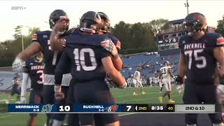 Merrimack at Bucknell Football Game Highlights 9142024 [upl. by Eidnyl]