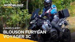 Test de la veste FURYGAN VOYAGER 3C par Brayan Client Motoblouz [upl. by Rairb]