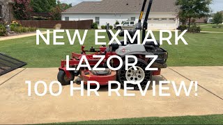 New Exmark Lazor Z Xseries Wadapt feature 100 hr review [upl. by Giliana819]