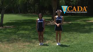 YCADA Cheer  Glossary  Single Leg Stunt Variations [upl. by Charlet]