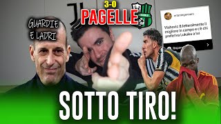 ALLEGRI LI MANDA AL MANICOMIO VLAHOVIC APRE LA CACCIA BREMER SOGNA Juve Sassuolo 30  Pagelle [upl. by Diella116]