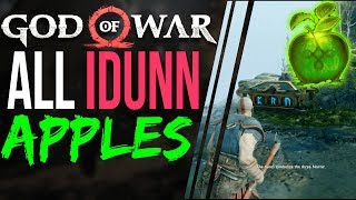 God of War Idunn Apple Locations amp Rune Puzzles Guide  Find All Idunn Apple  All Nornir Chests [upl. by Annayat]