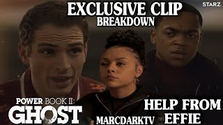 POWER BOOK II GHOST SEASON 4 EFFIE HELPS TARIQ AGAIN EXCLUSIVE CLIP BREAKDOWN [upl. by Anelehs149]