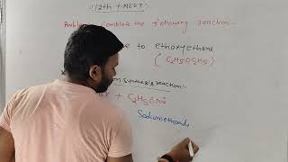 Conversion of organic compound l Bromoethane to ethoxyethane ll Williamson synthesis ll MOP of ether [upl. by Meelas]