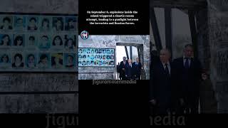 Putin Visits Beslans Memorial [upl. by Anirbys]