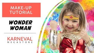 Wonder Woman Schminken ganz einfach Karneval Schminken Anleitung [upl. by Neenad]