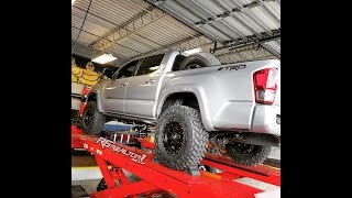 Walk around of my brand new lifted toyota tacoma 4x4 ome bp51 tires wheels grille [upl. by Port642]