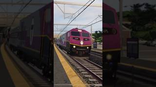 Southbound MBTA Express train flies through Sharon 83 mph Providence Line Train Simulator roblox [upl. by Hazem884]