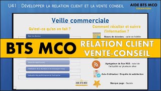 AIDE BTS MCO  Questce quune VEILLE commerciale   Relation client et vente conseil [upl. by Eisenberg208]