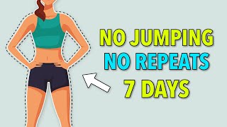 7Day Total Body Fat Loss No Jumping No Repeats 20 minutes [upl. by Elleinad]