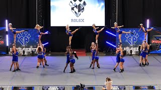 Cheer Athletics ROL6X Blue Debut 2023 [upl. by Hnacogn]