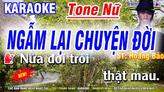 Karaoke Ngẫm Lại Chuyện Đời Tone Nữ  Nhạc Sống Dễ Hát  Karaoke 1991 Thanh Danh [upl. by Navlys836]