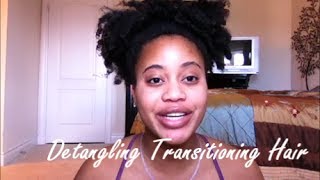 Detangling TransitioningNatural Hair 2 years 6 months [upl. by Martin296]