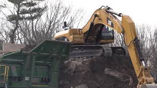 Milford Highway Dept Crusher  Recycle Reuse [upl. by Nerrat]