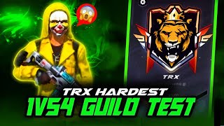 Hardest 1VS4 Guild Test  nonstopgamingguildtest freefire freefirelive live gyangaming [upl. by Poliard]