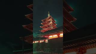 Full Moon amp Temple ⛩️🌕 Sensoji Temple ⛩️ Tokyo🗼JAPAN 🇯🇵 japan japanbeauty travel japanesetemple [upl. by Gilbertine]